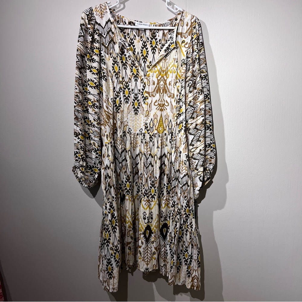 Calvin Klein short peasant style dress - NWT